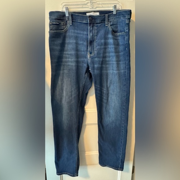 Calvin Klein Men’s Slim Straight Fit 
Jeans 36 × 32 - Picture 1 of 7